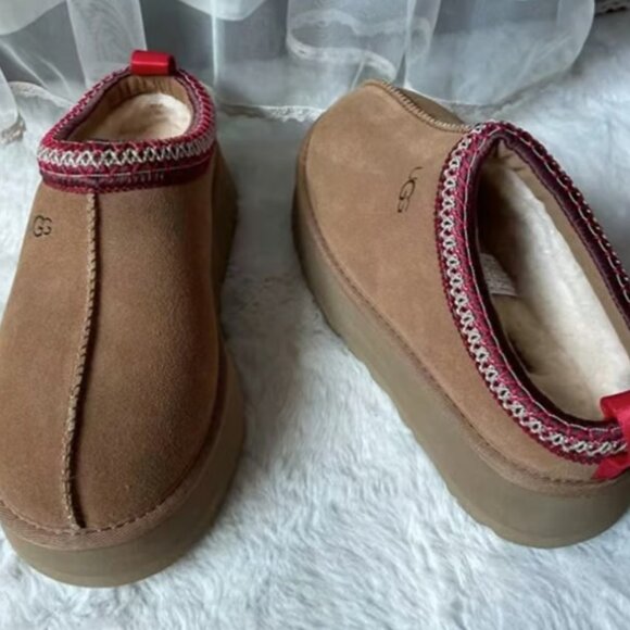 Ugg Tazz Platform Slippers Chestnut - Picture 6 of 7
